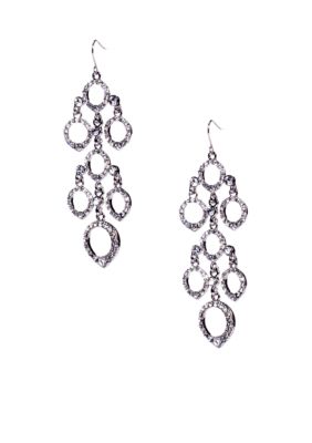 ABS by Allen Schwartz Round Chandelier Earrings