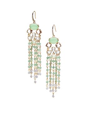 ABS by Allen Schwartz Multi Color Chandelier Earrings