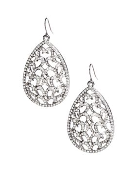 ABS by Allen Schwartz Openwork Teardrop Earrings