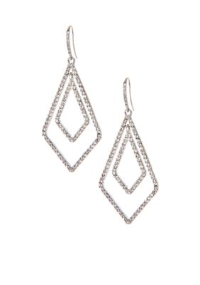 ABS by Allen Schwartz Double Drop Earrings