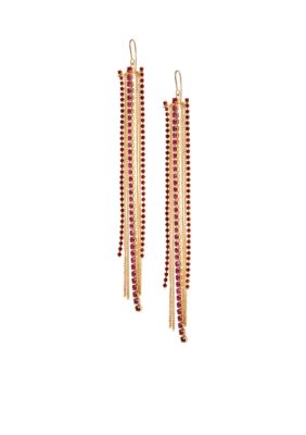 ABS by Allen Schwartz Rhinestone Linear Earrings