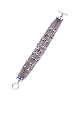 ABS by Allen Schwartz Chain and Pave Rondelles Bracelet