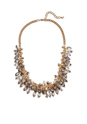 ABS by Allen Schwartz Chain Bead Frontal Necklace
