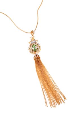 ABS by Allen Schwartz Y Tassel Necklace