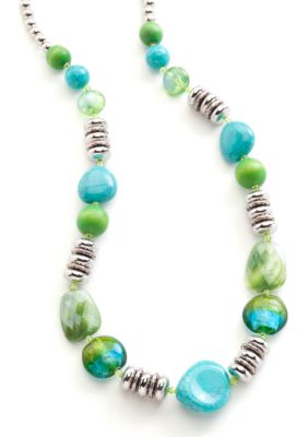 New Directions&reg; Blue Paradise Single Strand Necklace