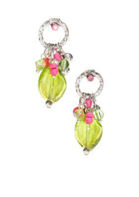 New Directions Strawberry Lime Ring Top Earrings