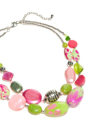 New Directions Strawberry Lime Statement Necklace