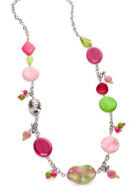 New Directions Strawberry Lime Long Necklace