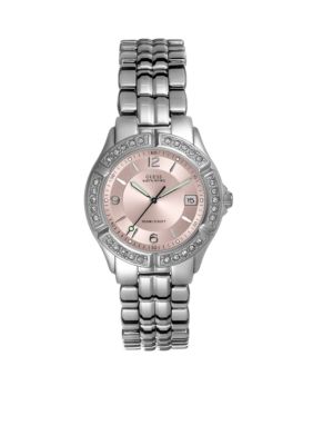 GUESS Sporty Mid-Size Watch With Crystals