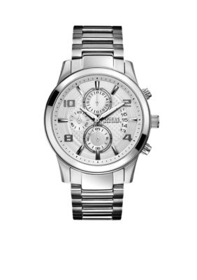 GUESS Men's Chronograph Stainless Steel Bracelet Watch