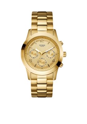 GUESS Women's Goldtone Chronograph Watch