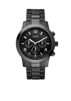 GUESS Men's Ionic Black Plated Chronograph Watch