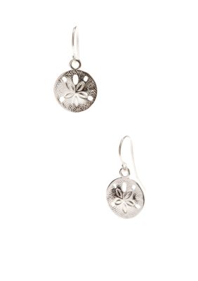 Belk Silverworks Sterling Silver Sand Dollar Earrings