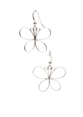 Belk Silverworks Sterling Silver Butterfly Earrings