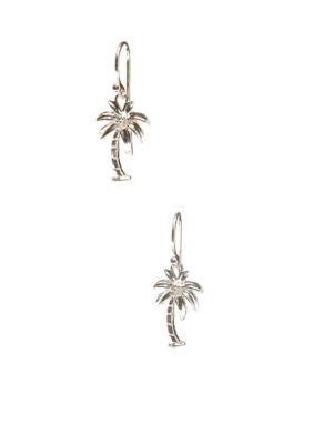 Belk Silverworks Sterling Silver Palm Tree Earrings