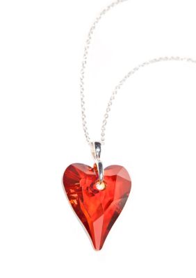 Belk Silverworks Red Magma Swarovski Wildheart Pendant