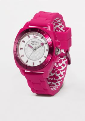 COACH BOYFRIEND SILICON RUBBER STRAP WATCH