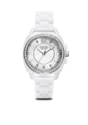 COACH BOYFRIEND SILICON RUBBER STRAP WATCH