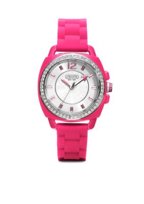 COACH BOYFRIEND SILICON RUBBER STRAP WATCH