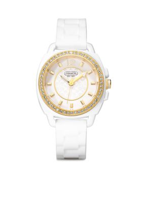 COACH BOYFRIEND SILICON RUBBER STRAP WATCH