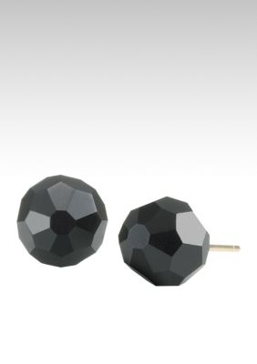 Carolee Faceted Jet Bead Earring