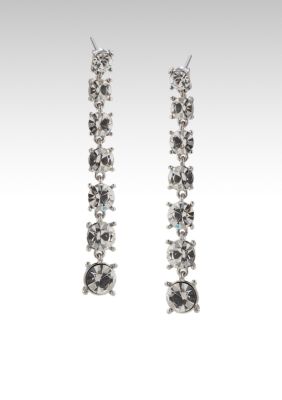 Carolee Vintage Beauty Linear Crystal Earring