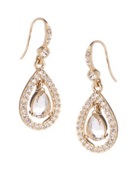 Carolee Champagne Toast Briolette Drop Earring