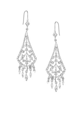 Carolee Crystal Fan Shaped Drop Earring