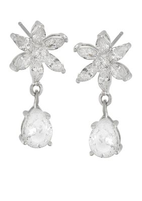 Carolee Debutant Ball Double Drop Pierced Earrings