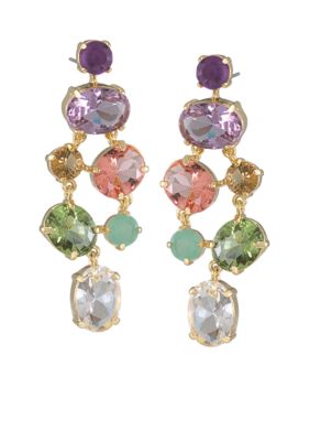 Carolee High Class Color Dramatic Chandelier Pierced Earrings