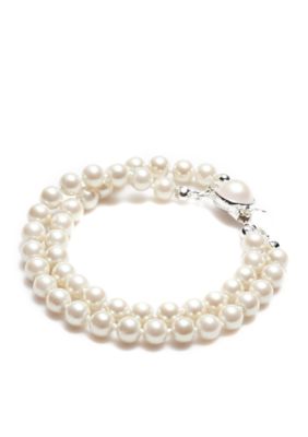 Carolee Double Strand 6MM Pearl Bracelet Pearl Bracelet