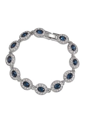 Carolee Simply Blue Crystal Bracelet 