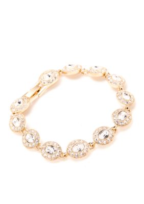 Carolee Oval Crystal Stone Bracelet