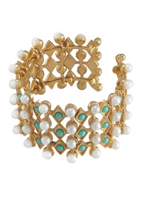Carolee Blue Skies Cuff Bracelet 