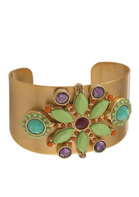 Carolee Bright Side Wide Cuff Bracelet