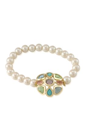 Carolee Jewel Accented Stretch Bracelet