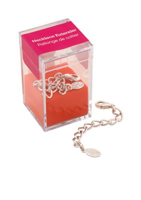 Carolee Jewelry Essentials Silvertone Necklace Extender
