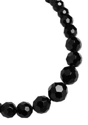 Carolee Graduated Faceted Jet Necklace