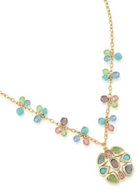 Carolee Jeweled Flower Pendant