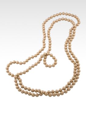 Carolee Gold Pearl Rope Necklace
