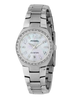 Fossil Women's White Glitz Watch