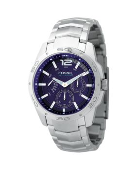 Fossil Multifunction Navy Dial Watch