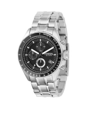 Fossil&reg; Men's Black Dial