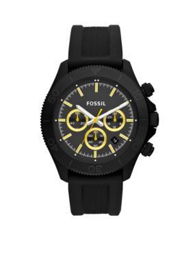 Fossil Retro Traveler Black IP Stainless Steel Watch