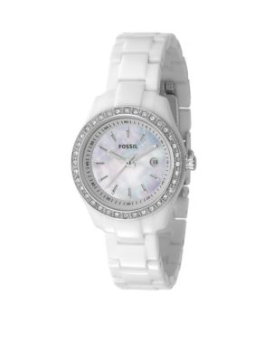 Fossil Ladies Stella Mini White Resin Watch
