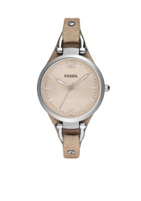 Fossil Georgia Women's Sand Leather Watch
