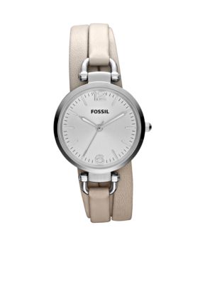 Fossil&reg; Ladies Bone Leather Georgia Watch