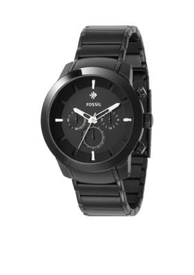 Fossil Mens Diamond Black IP Watch