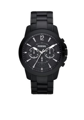 Fossil Men's Grant Chronograph Black Dial Watch