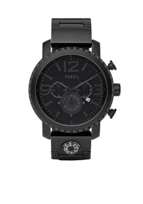 Fossil Gage Plated Stainless Steel Watch - Black